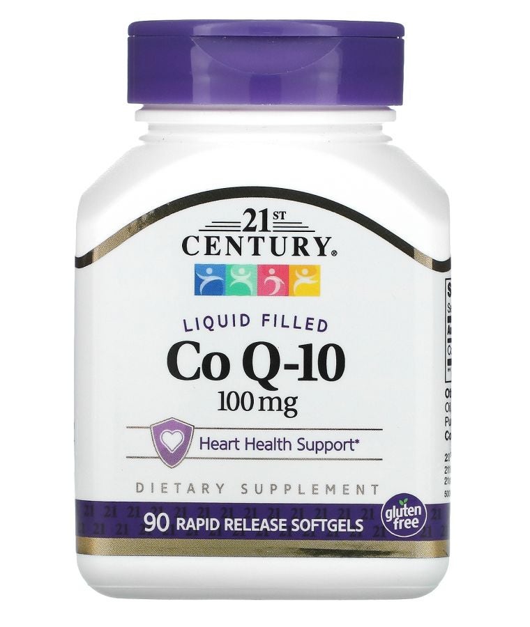 Liquid Filled CoQ-10 100 mg 90 Rapid Release Softgels
