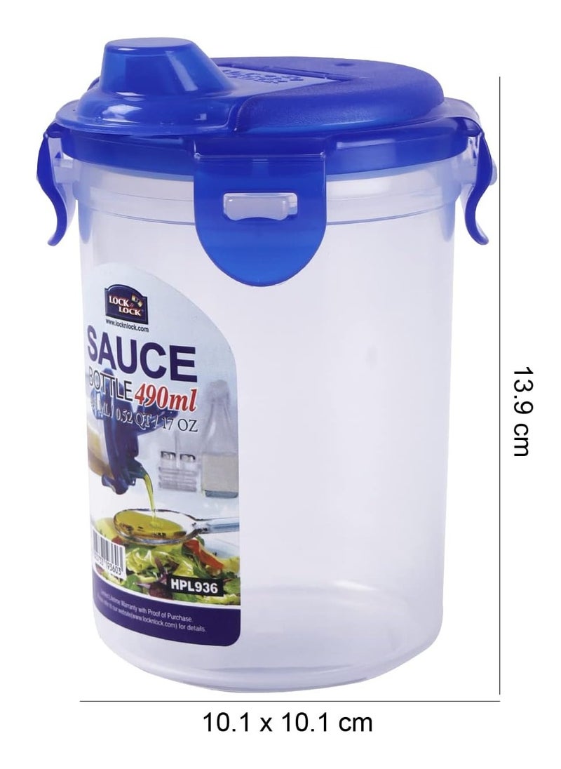 LOCK & LOCK LocknLock 490ml Sauce Bottle – Durable, BPA-Free Condiment Container, Dishwasher Safe  - Image 4