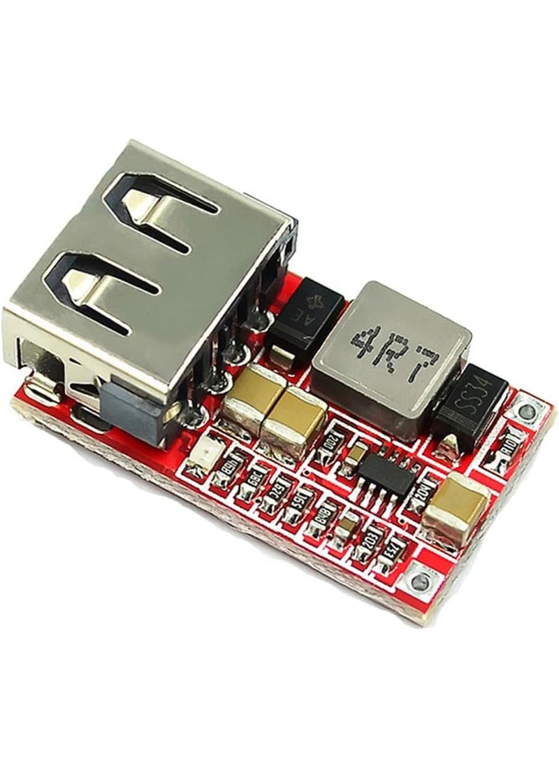 iduino IDUINO DC DC Buck Converter Car USB Charger Module 624V 12V 24V to 5V 3A Step Down Voltage Regulator Power Supply ModulePack of 5 Red  - Image 5