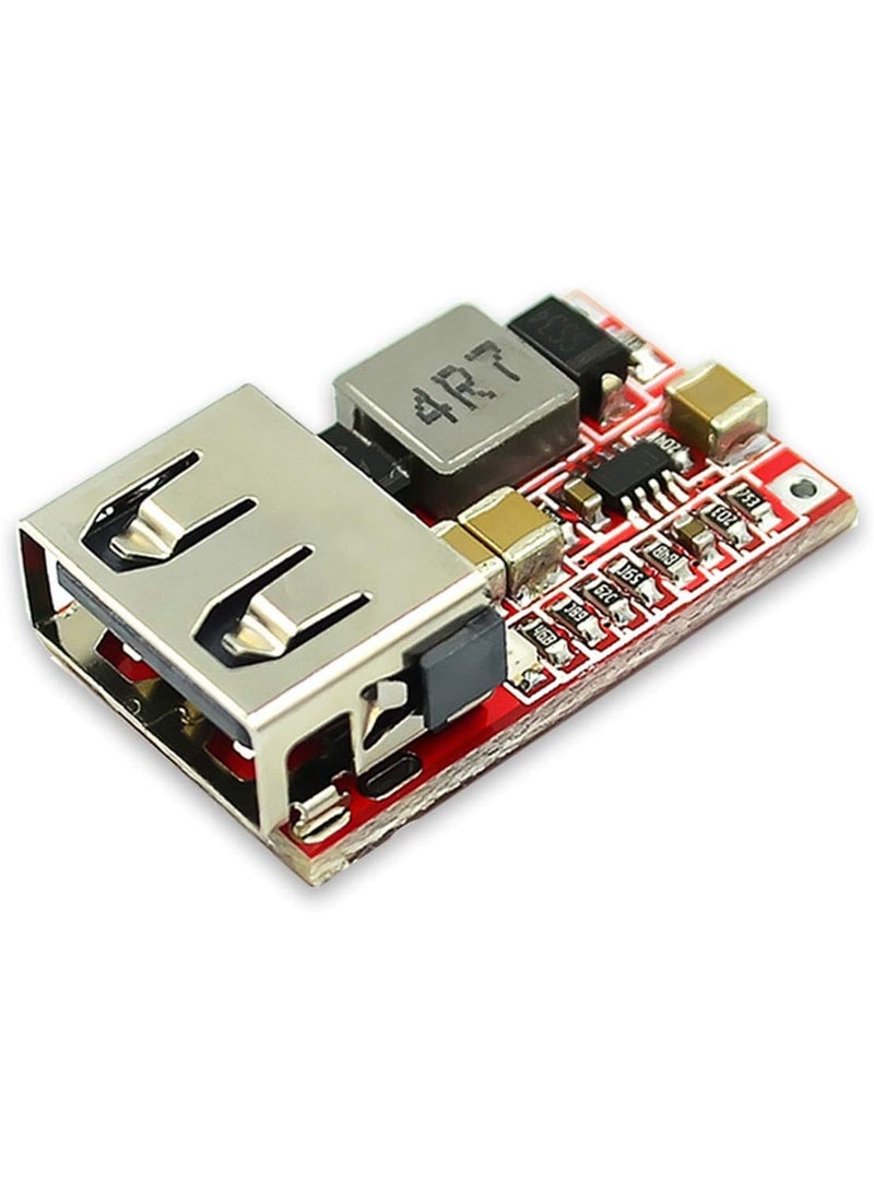 iduino IDUINO DC DC Buck Converter Car USB Charger Module 624V 12V 24V to 5V 3A Step Down Voltage Regulator Power Supply ModulePack of 5 Red  - Image 4