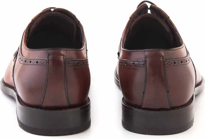 Kemal Tanca Gold Leather Laced Men's Classic Shoes 66-109