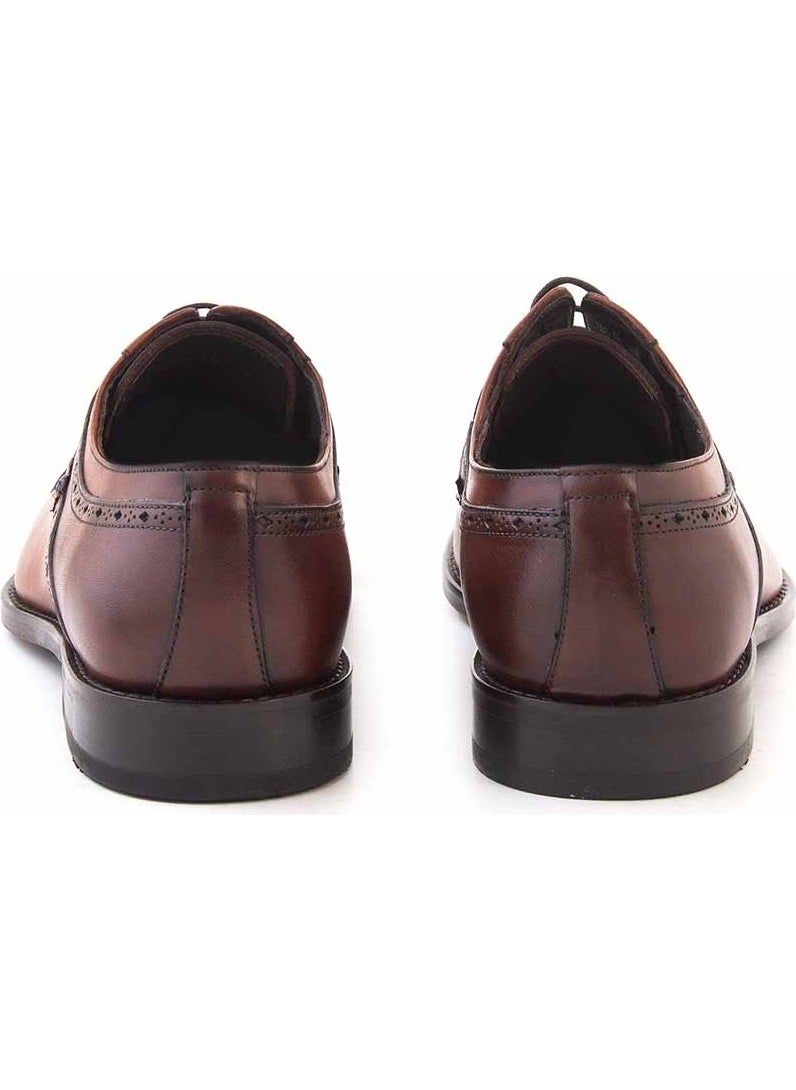 Kemal Tanca Gold Leather Laced Men's Classic Shoes 66-109  - Image 4