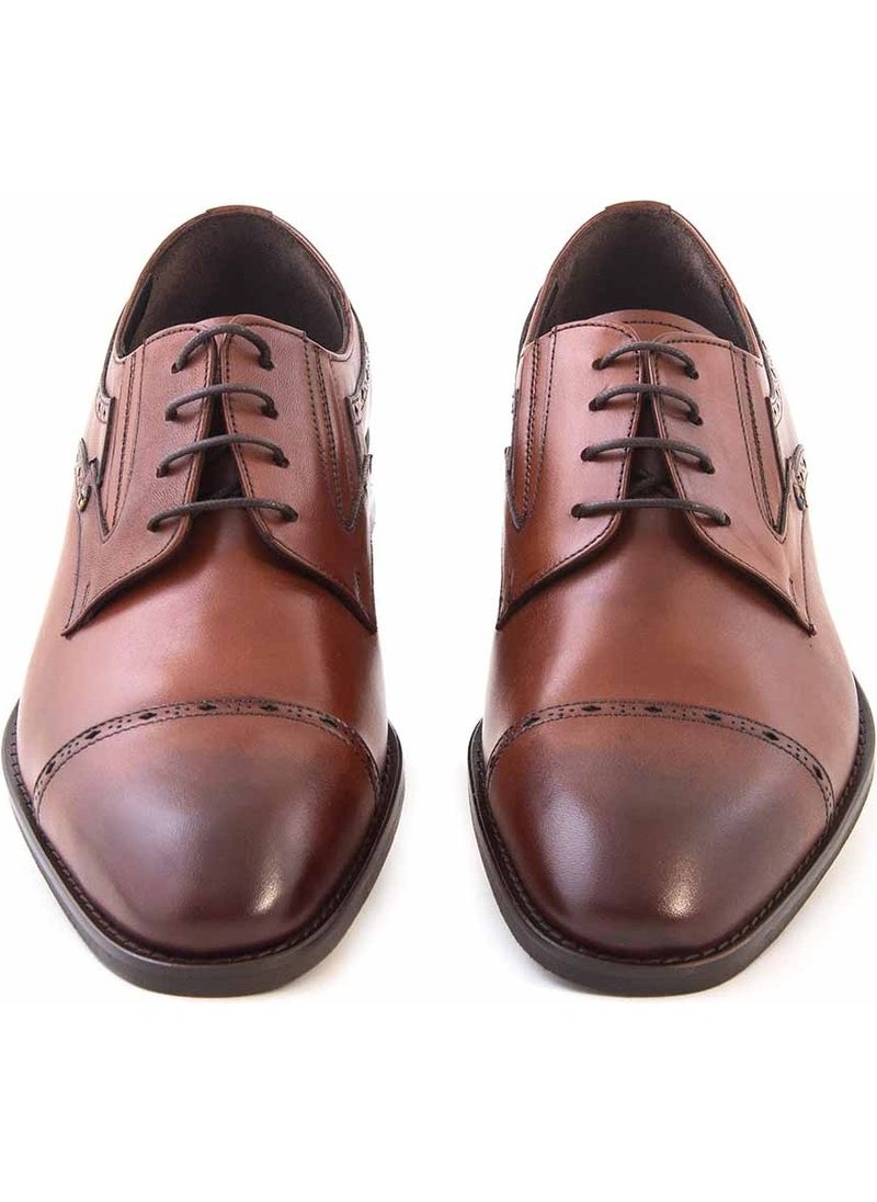 Kemal Tanca Gold Leather Laced Men's Classic Shoes 66-109  - Image 3