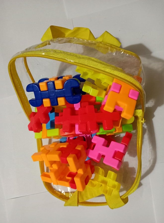 Manos Toddlers Educational & Learning Toys 30 Pieces Plastic Building Blocks for Kid I with Storage Bag Best Gift Toy Block Game for Kids Boys Girls - Image 2