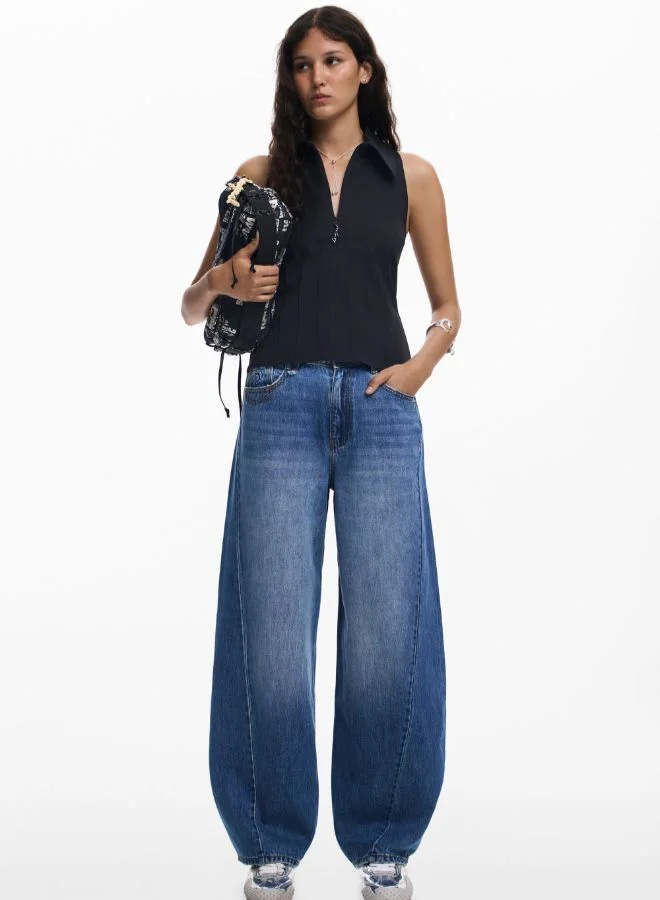 Baggy Jeans With Seams