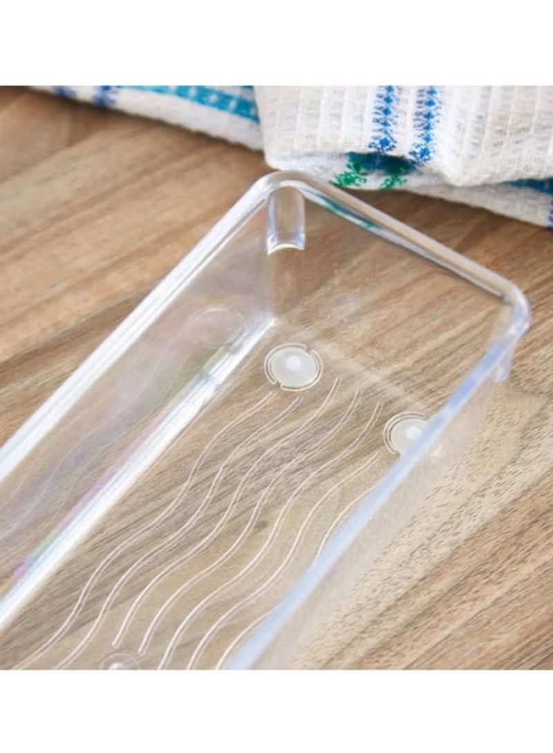 هوم بوكس منظم أوميجا للمطبخ بتصميم كبير شفاف 32x5.1x8.1سم - Image 2