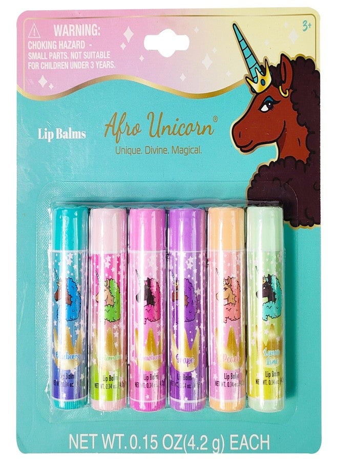 LUV HER Lip Balm Set Pack of 6 - Tinted Lip Balm with Playful Colors and Flavors - Perfect Girls Makeup Accessory - Ideal for Dry Weather Protection, Ages 3+ - Image 1