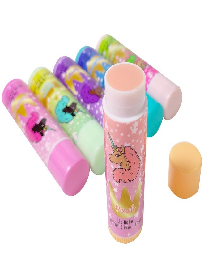 LUV HER Lip Balm Set Pack of 6 - Tinted Lip Balm with Playful Colors and Flavors - Perfect Girls Makeup Accessory - Ideal for Dry Weather Protection, Ages 3+ - Image 4