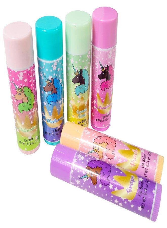 LUV HER Lip Balm Set Pack of 6 - Tinted Lip Balm with Playful Colors and Flavors - Perfect Girls Makeup Accessory - Ideal for Dry Weather Protection, Ages 3+ - Image 3