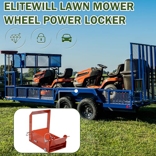 ELITEWILL Lawn Mower Wheel Power Locker Caster Tire Lock Down to Landscape Trailer- for Tires with 7"-10" Diameter and 6.5" Width or Less - Image 2