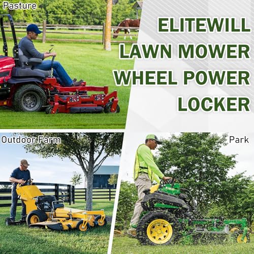ELITEWILL Lawn Mower Wheel Power Locker Caster Tire Lock Down to Landscape Trailer- for Tires with 7"-10" Diameter and 6.5" Width or Less - Image 5