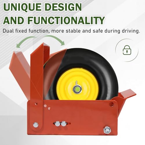 ELITEWILL Lawn Mower Wheel Power Locker Caster Tire Lock Down to Landscape Trailer- for Tires with 7"-10" Diameter and 6.5" Width or Less - Image 4