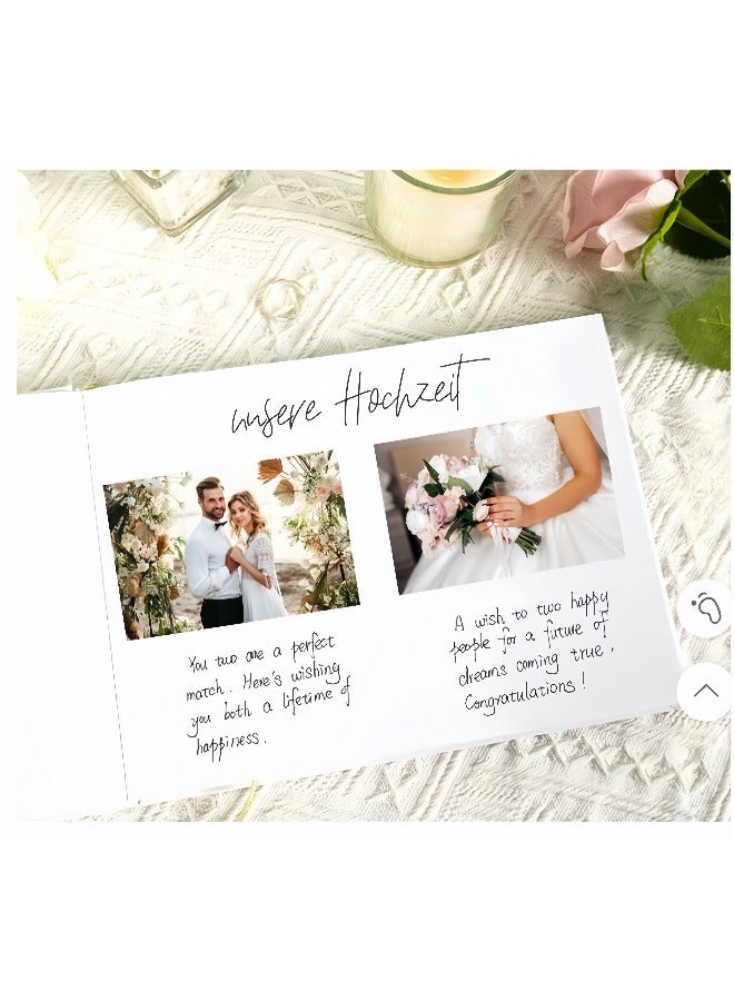 Wedding Guest Register - Perfect Guest Register for Wedding Receptions, Baby Showers, Weddings and Special Events Polaroid Guest Register - 120 Blank Pages for Wedding Attendance, Photos - Beautiful Hardcover - Image 2