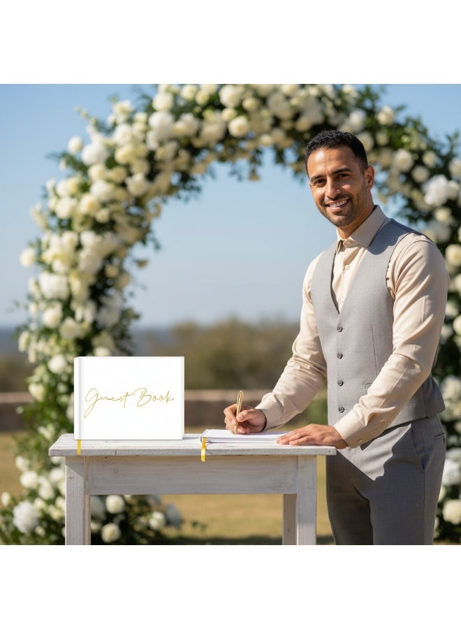 Wedding Guest Register - Perfect Guest Register for Wedding Receptions, Baby Showers, Weddings and Special Events Polaroid Guest Register - 120 Blank Pages for Wedding Attendance, Photos - Beautiful Hardcover - Image 5