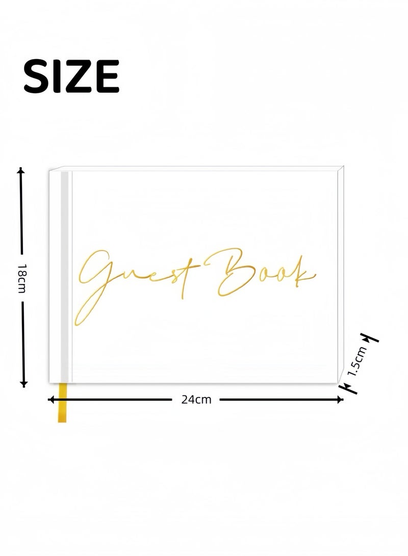 Guest Register, Guest Book - 120 Pages Hardcover | Wedding Baby Shower Events - Image 3