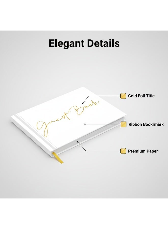 Guest Register, Guest Book - 120 Pages Hardcover | Wedding Baby Shower Events - Image 4