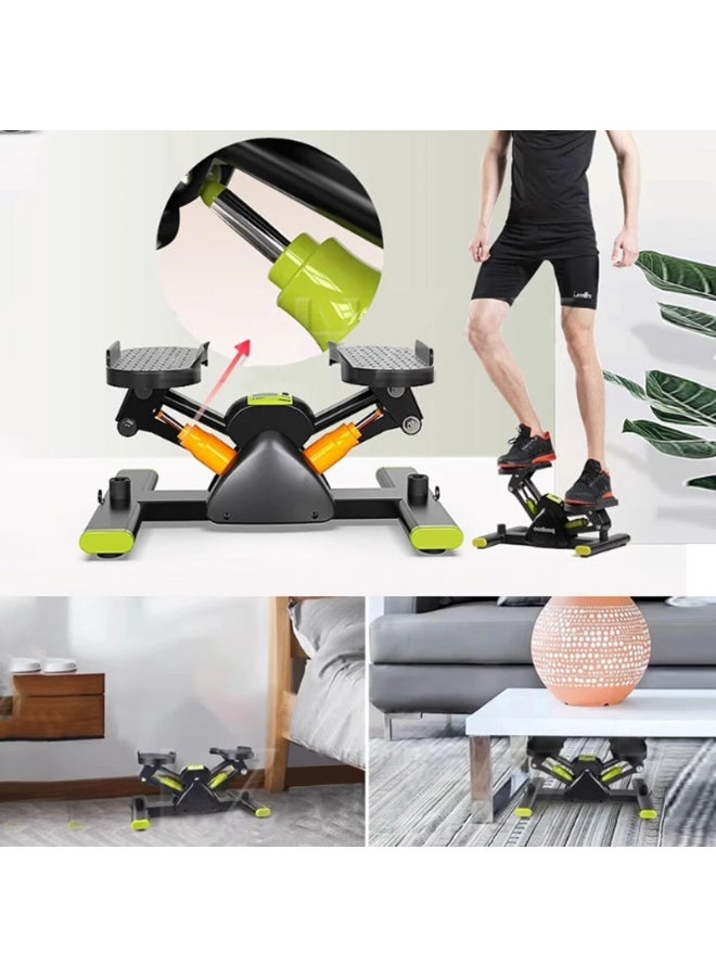 والالا جهاز خطوات للتمرين، جهاز خطوات صغير، جهاز تمارين القلب، جهاز خطوات ملتوي مع أشرطة مقاومة، حركة لأعلى ولأسفل لتمرين كامل الجسم، جهاز تمارين منزلي - Image 3