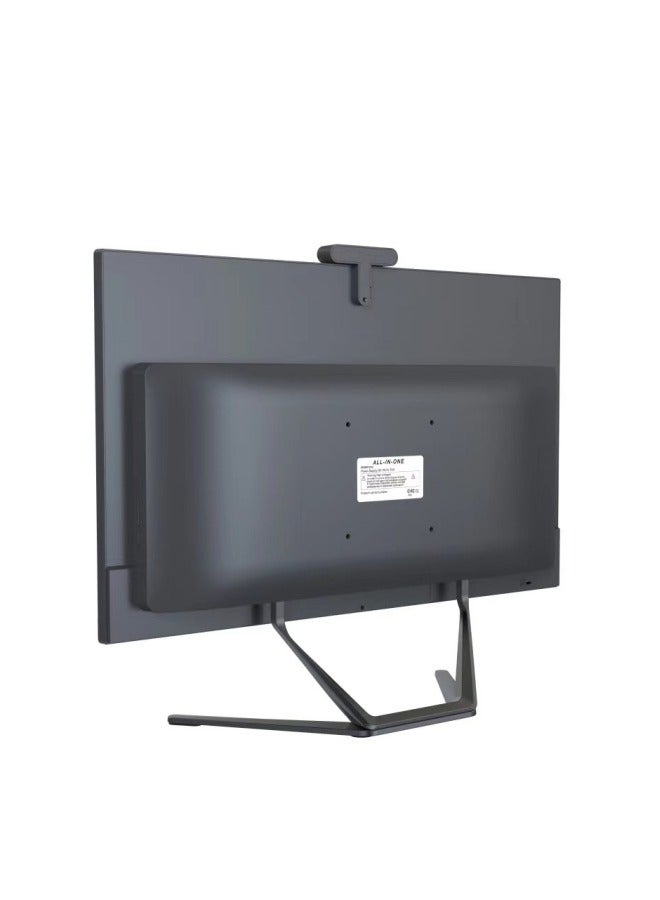 فلوف جهاز كمبيوتر مكتبي متكامل 23.8 بوصة، معالج إنتل من الجيل الثاني عشر Alder Lake-N95 / 16 جيجابايت ذاكرة وصول عشوائي DDR4 / 256 جيجابايت SSD، كاميرا بدقة 3 ملايين بكسل / ويندوز 10 برو، لوحة مفاتيح وفأرة بالإنجليزية والعربية، أسود english_arabic أسود - Image 3