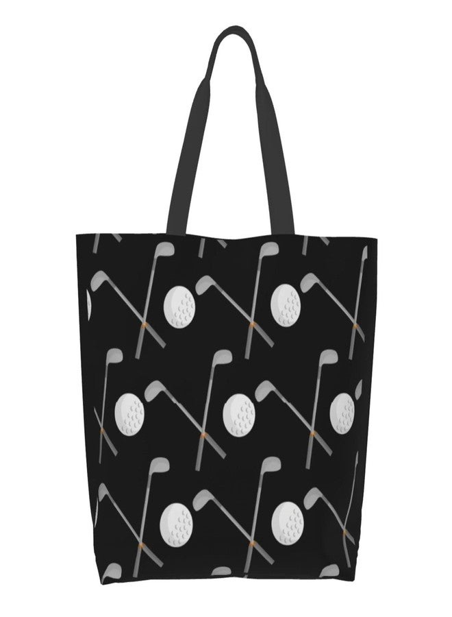 ASYG Golf Bag, Golf Ball Print Sling Bag, Cute Golf Print Pattern Tote Bag For Women Men - Image 1