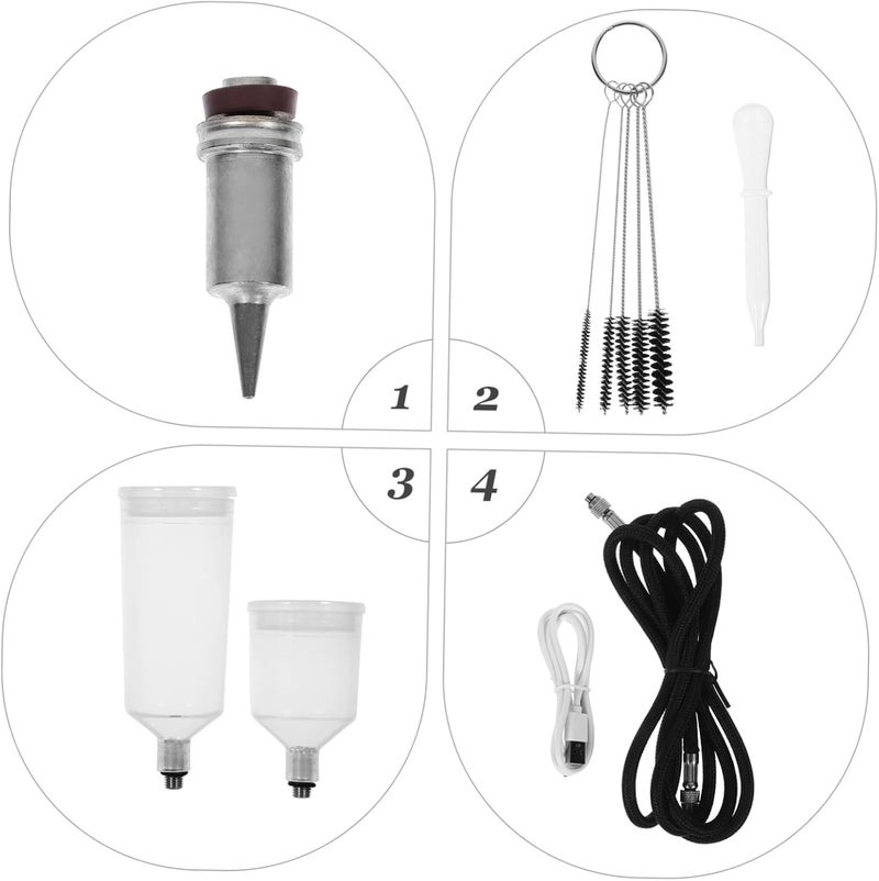 EPIGEIST Gun Set Airbrush Machine Kit for Makeup Cake Nails Airbrush Accessories Paint Kit - Image 5