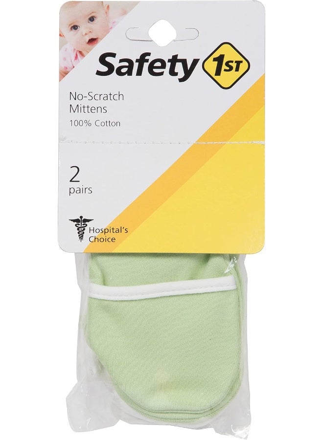 Safety 1st Safety 1st No Scratch Mittens, Green  - Image 2