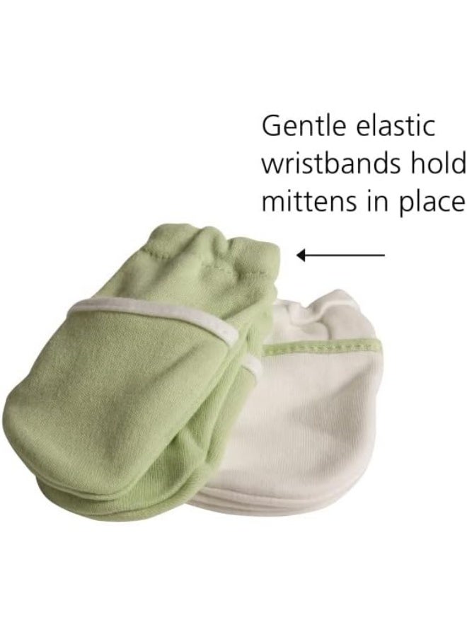 Safety 1st Safety 1st No Scratch Mittens, Green  - Image 3