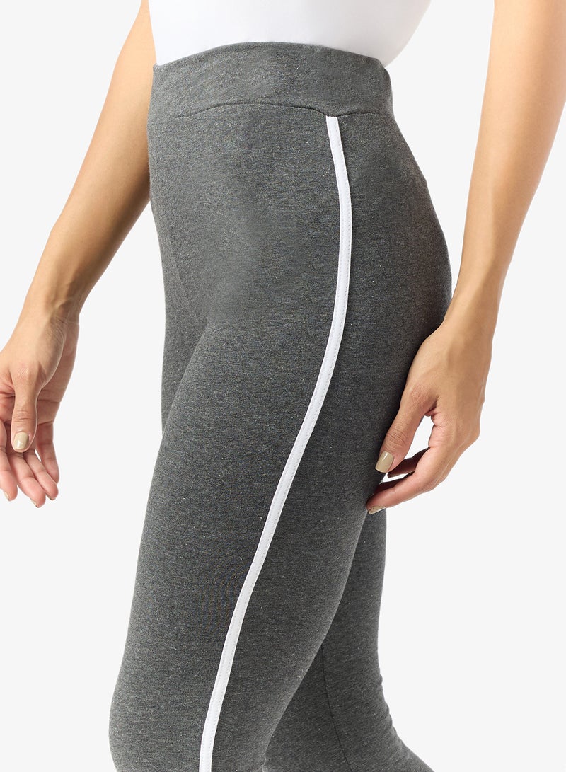 Ginger Basics Contrast Side Paneled Leggings - Image 3