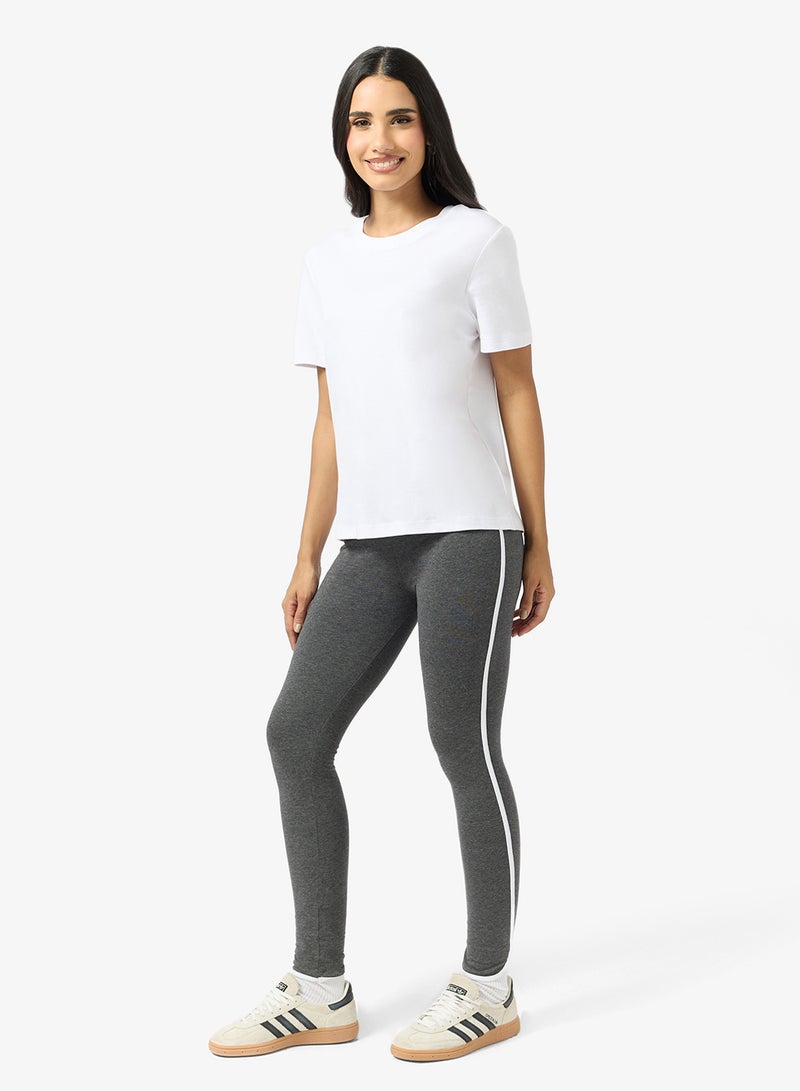 Ginger Basics Contrast Side Paneled Leggings - Image 4