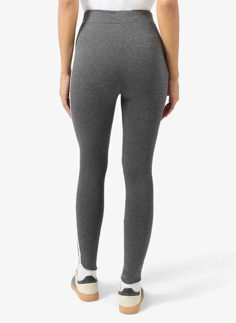 Ginger Basics Contrast Side Paneled Leggings