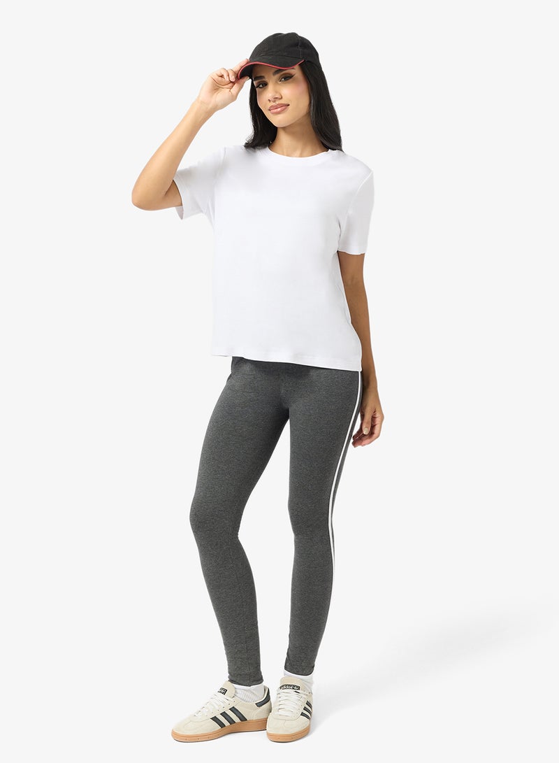 Ginger Basics Contrast Side Paneled Leggings - Image 1