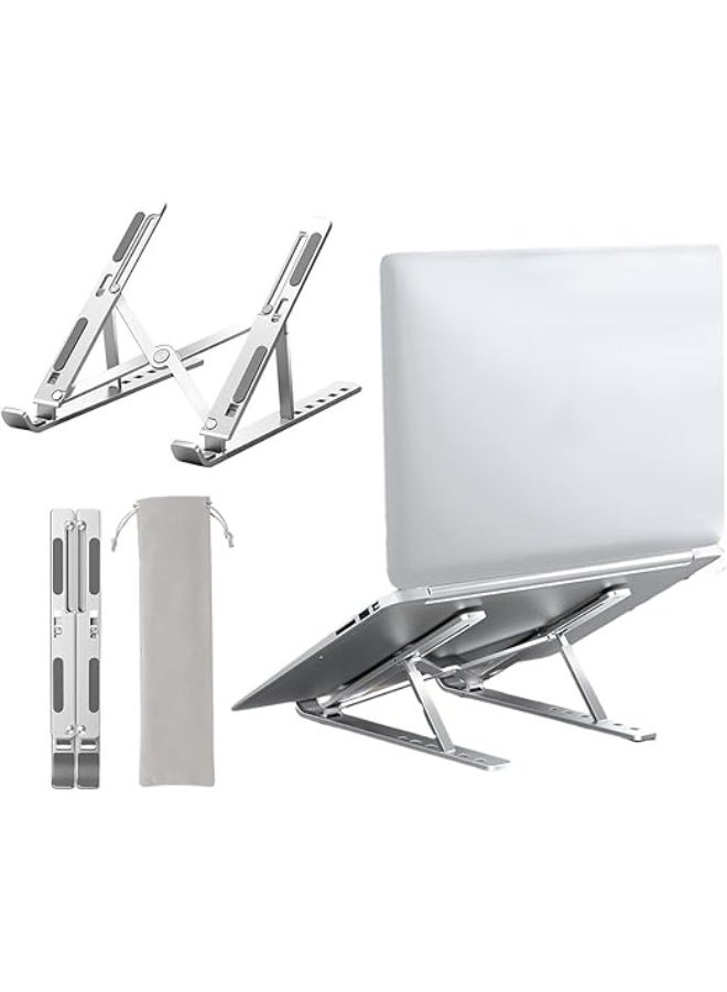 Silver aluminum alloy laptop stand - Image 2