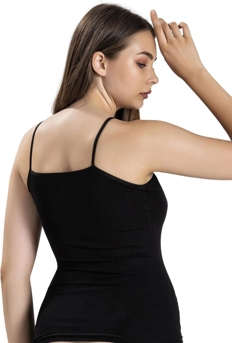 جيبر Women's Rope Suspender Lycra Undershirt 503 - 12 Pieces