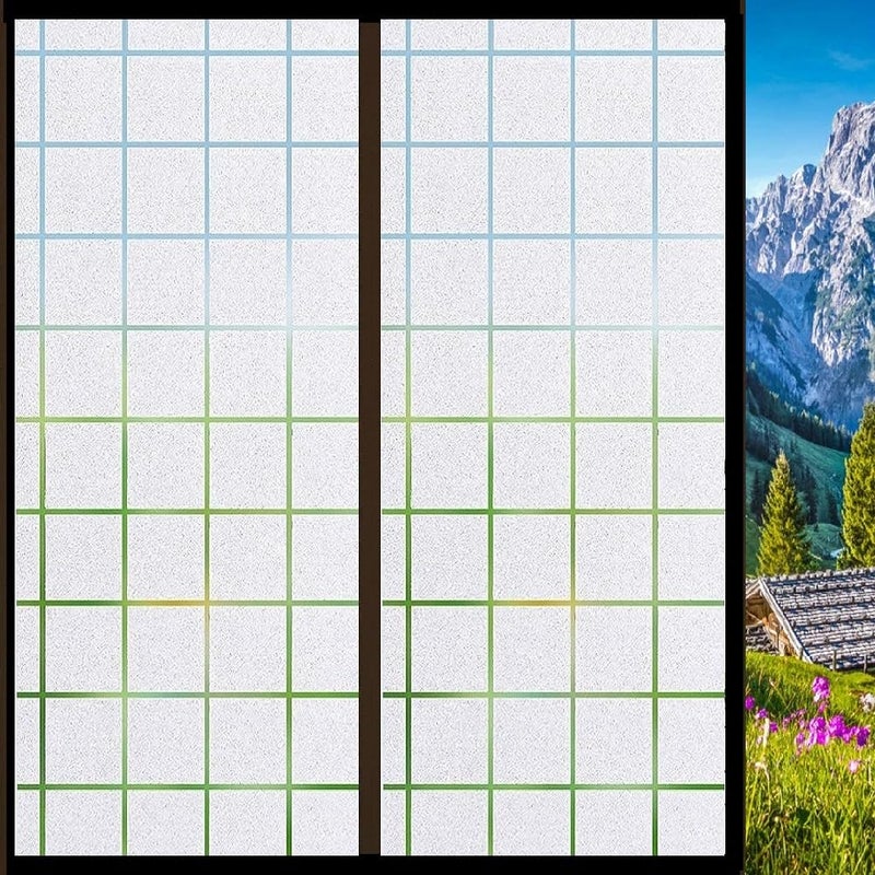 STICKSTUFF Premium Window Films Privacy Film Self Adhesive Decorative Film for Bathroom Door Window Heat Control Anti UV White Box 24x240 Inch - Image 1