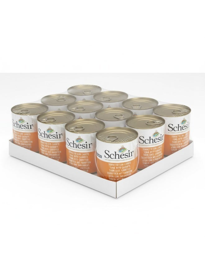 شيسر طعام الكلاب الرطب شيسير في علبة جيلي - تونة مع جزر 16 × 285 جم - Image 1