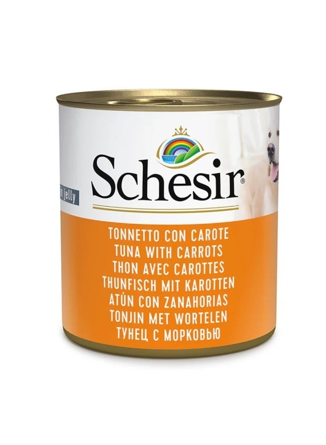 شيسر طعام الكلاب الرطب شيسير في علبة جيلي - تونة مع جزر 16 × 285 جم - Image 2