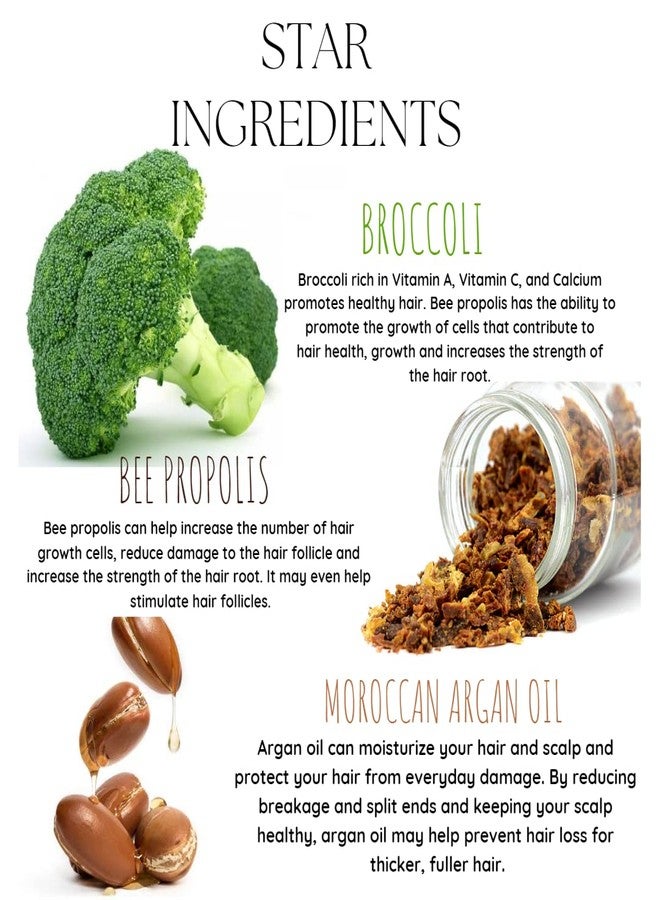 EcoBerry Broccoli Bee Propolis Frizz Control Hair Serum, Moroccan Argan Oil, Enhances Shine Strengthens Hair Follicles, Natural Conditioner & Silicone Alternative, Chemical/Silicone/Paraben Free, Veg - Image 5
