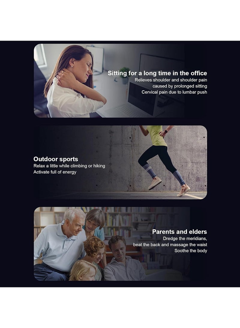 general Muscle Massager Handheld, Electric Double-Headed Muscle Relaxer, Smart Deep Tissue Percussion Muscle Massage Device for Athletes, Fitness Enthusiasts - Image 5