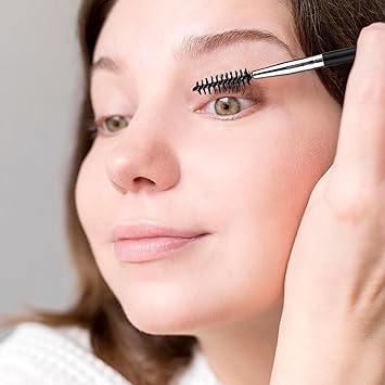 Andibro 5 Pcs Eyelash Brush Portable Eyebrow Brush Reusable Mascara Brush Wands Portable Spooly Eyelash Eyebrow Brushes Applicators Makeup Lash Spoolies Set for Lash Extensions - Image 3