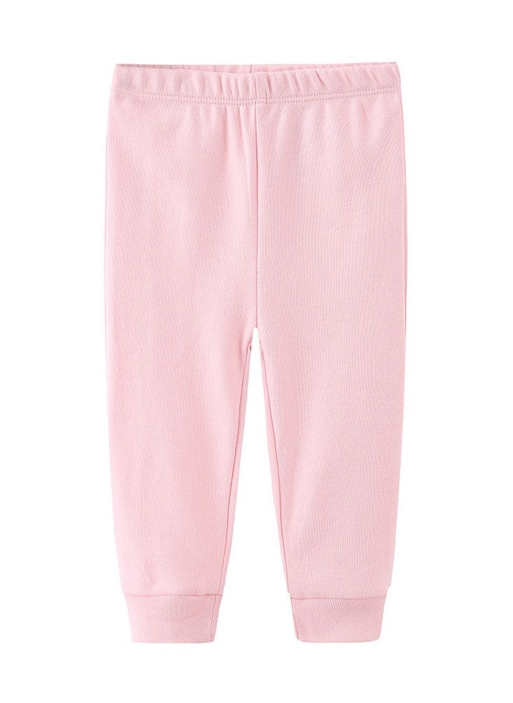 RedMapleTEK Four-Piece sSet of Elastic Breathable Pure Cotton High Waist Trousers For Infants And Young Children  - Image 4
