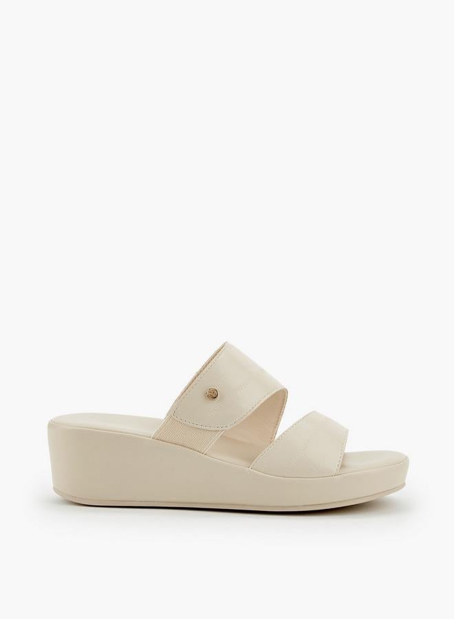 Flora Bella By Shoexpress Women Textured Wedge Heel Sandals - Image 1