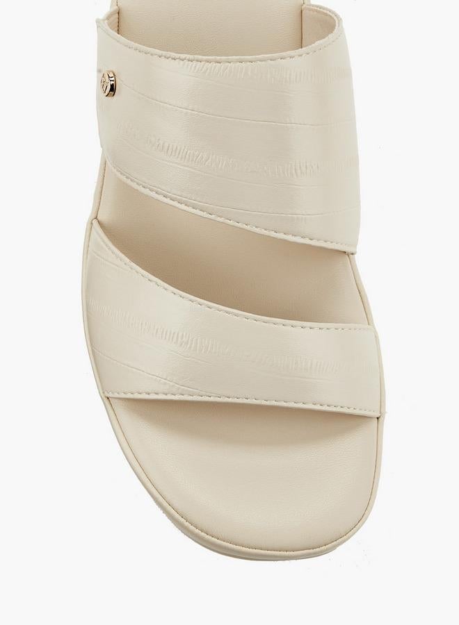 Flora Bella By Shoexpress Women Textured Wedge Heel Sandals - Image 4