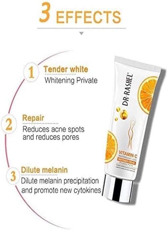 DR. RASHEL Dr. Rashel Vitamin c privates parts whitening cream, Cleansing MIlk, whitening soap (set of 3)  - Image 3