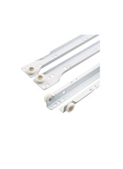 Robustline Roller Wheel Cabinet Drawer Keyboard Slide Glide Runner 2 Pairs (1.0mm Thickness), Heavy duty drawer slides (12")