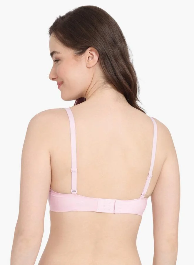 Zivame Zivame Padded Bra with Hook and Eye Closure