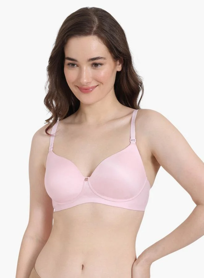 Zivame Zivame Padded Bra with Hook and Eye Closure