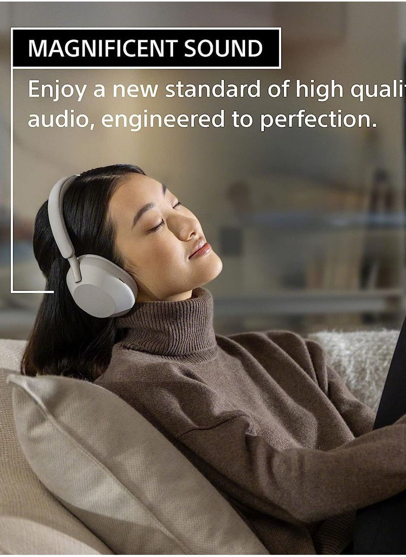 SonyEntertainment - Sony Noise Cancelling Wireless Headphones WH-1000XM5 30 hours battery life Over ear style Optimised for Google Assistant with built in mic, Midnight Blue - Image 1
