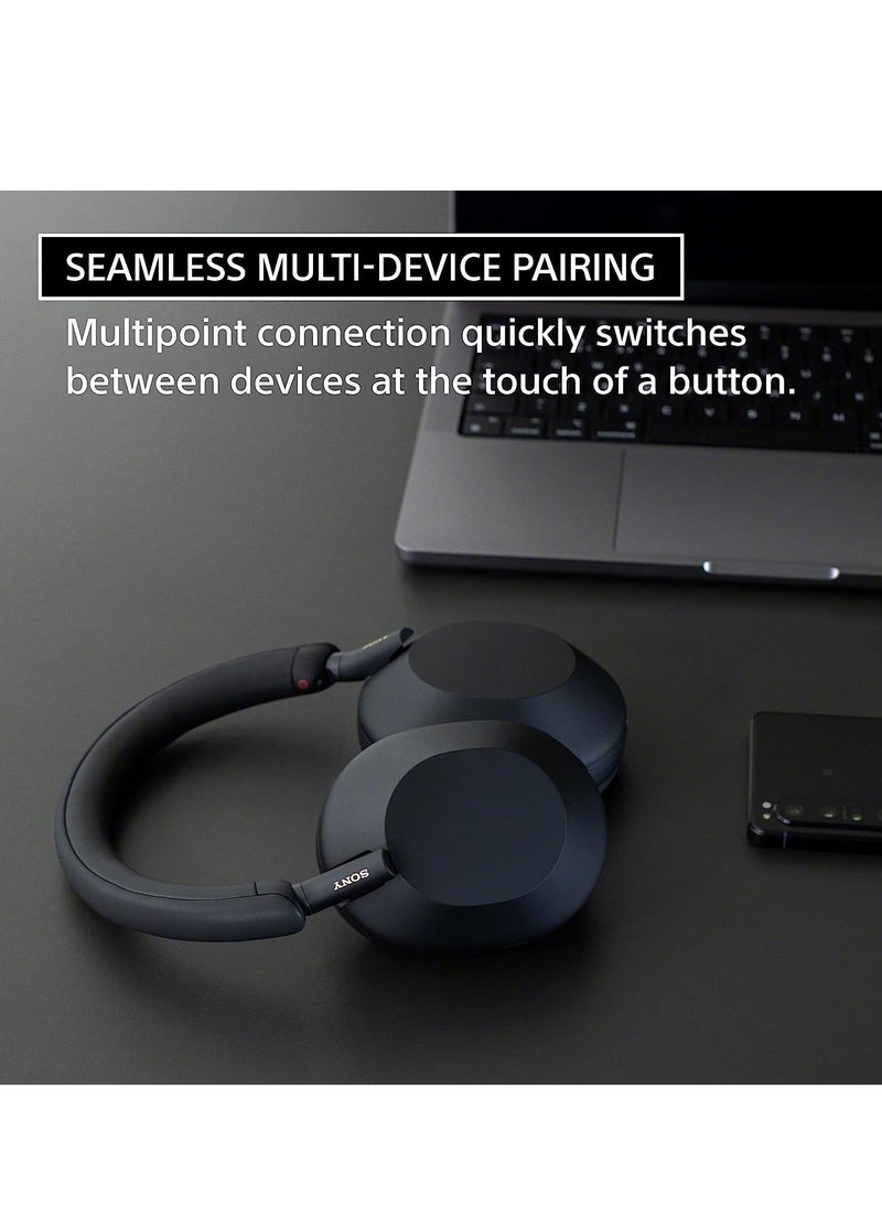 SonyEntertainment - Sony Noise Cancelling Wireless Headphones WH-1000XM5 30 hours battery life Over ear style Optimised for Google Assistant with built in mic, Midnight Blue - Image 1