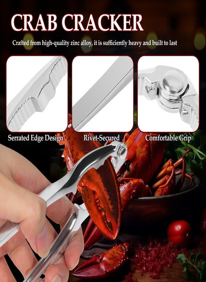 Indusoire 7 Pcs Crab Tool for Eating, Crab Crackers and Tools Set with Crab Leg Cracker Tool, Seafood Kit for Home, Restaurants, Picnics, Gifting - Image 2