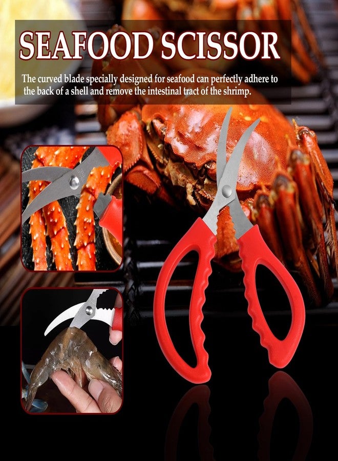 Indusoire 7 Pcs Crab Tool for Eating, Crab Crackers and Tools Set with Crab Leg Cracker Tool, Seafood Kit for Home, Restaurants, Picnics, Gifting - Image 5