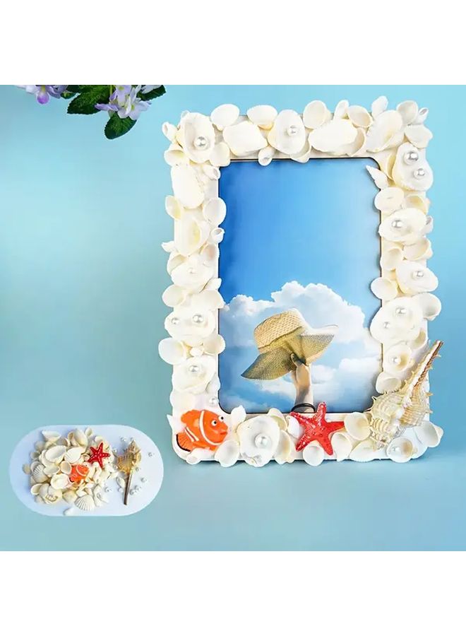 100pcs White Small Shells For DIY Mosaic Photo Frames Crafts Home Decor Wedding - Image 1